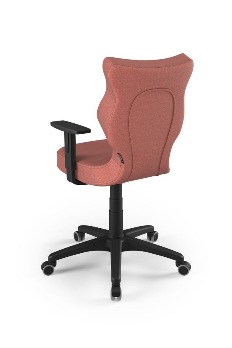 Entelo, Duo, krzesło biurowe z podłokietnikami, wzrost 159-188 cm, różowe