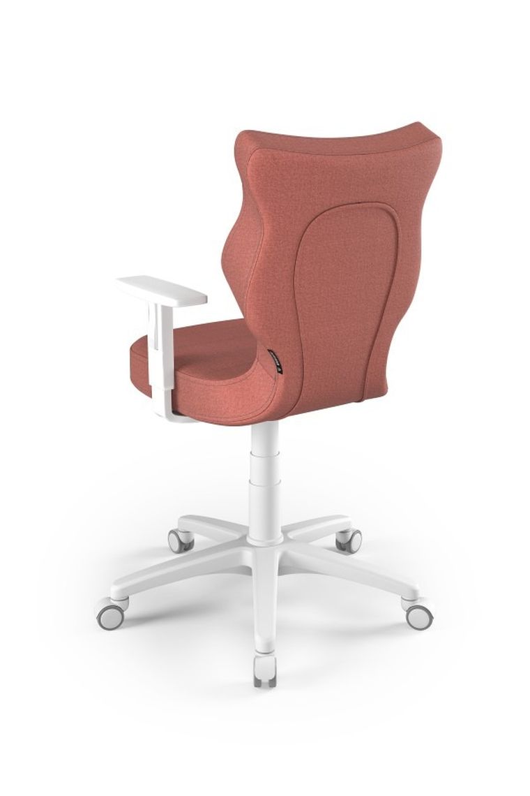 Entelo, Duo, krzesło biurowe z podłokietnikami, wzrost 159-188 cm, różowe