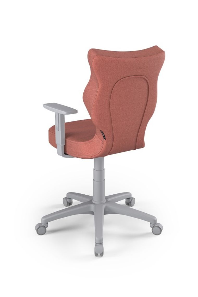 Entelo, Duo, krzesło biurowe z podłokietnikami, wzrost 159-188 cm, różowe