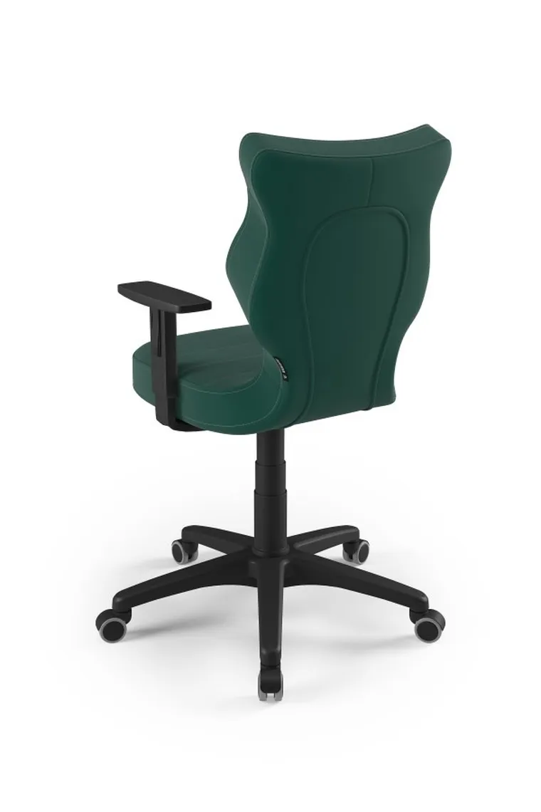 Entelo, Duo, krzesło biurowe z podłokietnikami, wzrost 159-188 cm, zielone