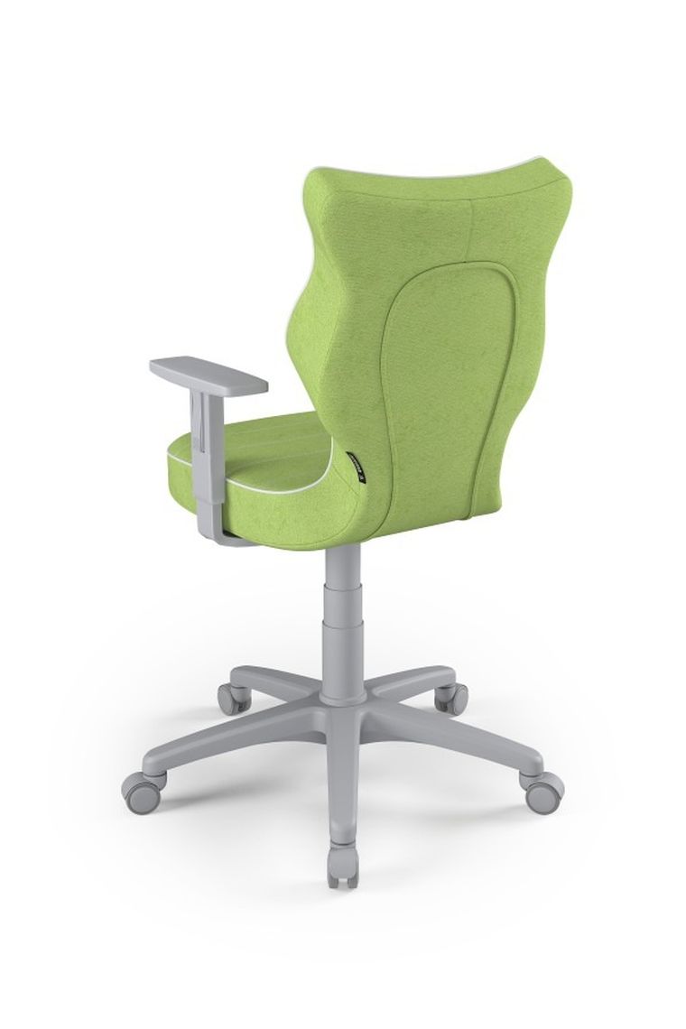 Entelo, Duo, krzesło biurowe z podłokietnikami, wzrost 159-188 cm, zielone