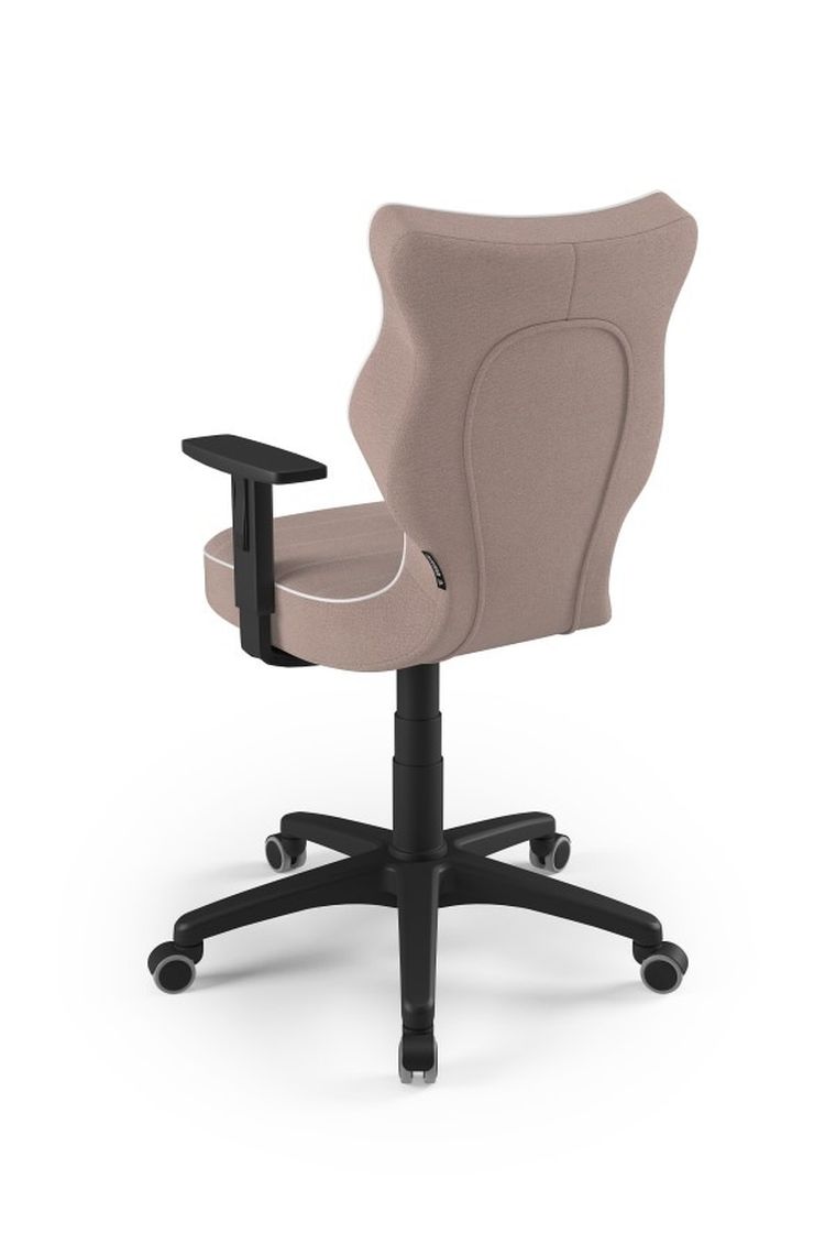 Entelo, Duo, krzesło biurowe z podłokietnikami, wzrost 159-188, różowe