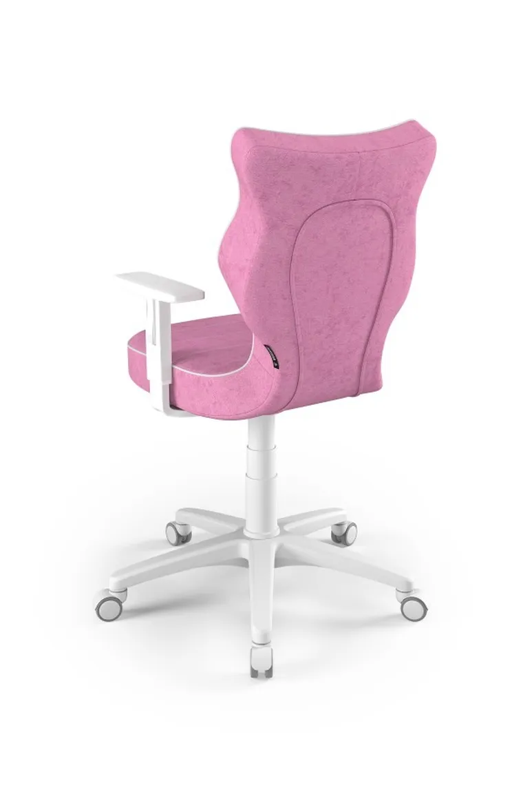 Entelo, Duo, krzesło biurowe z podłokietnikami, wzrost 159-188, różowe