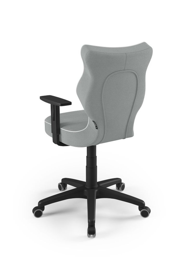 Entelo, Duo, krzesło biurowe z podłokietnikami, wzrost 159-188, szare