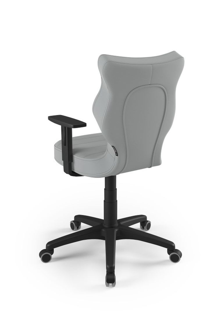 Entelo, Duo, krzesło biurowe z podłokietnikami, wzrost 159-188, szare