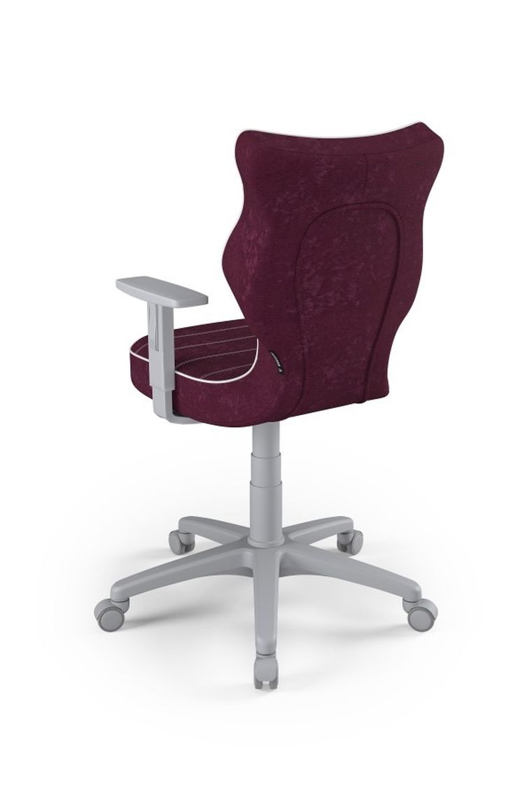 Entelo, Duo, krzesło młodzieżowe z podłokietnikami, wzrost 146-176,5 cm, fioletowe