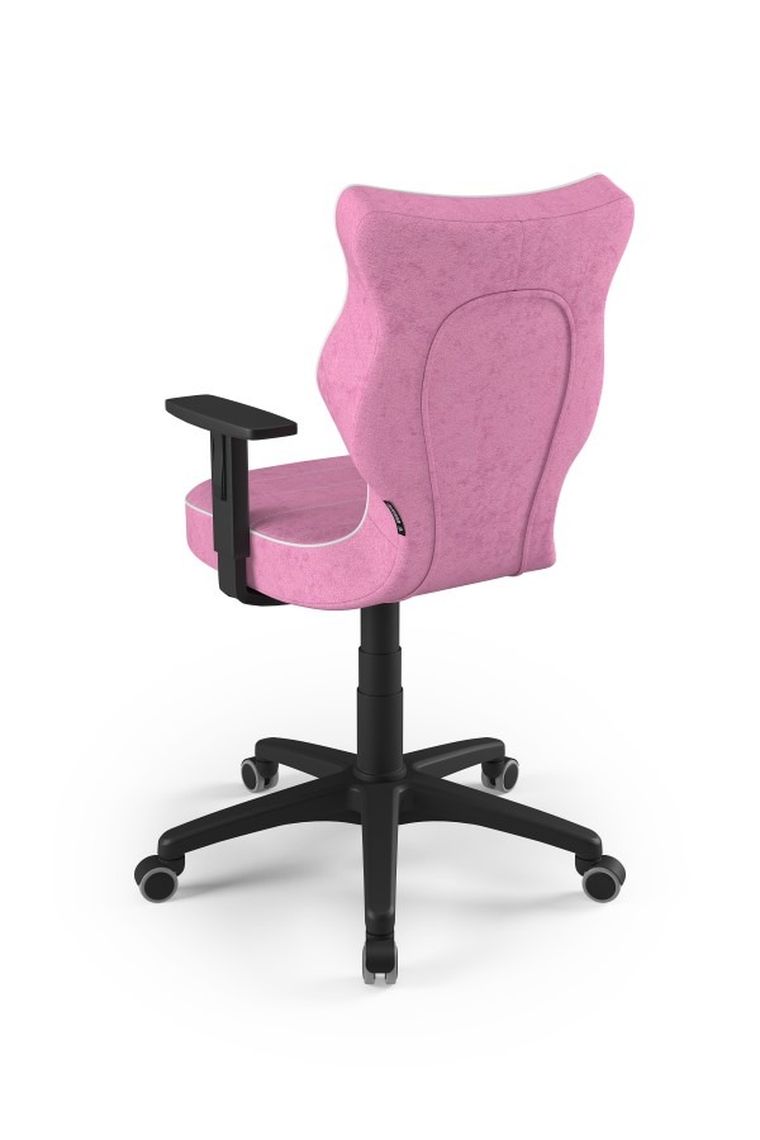 Entelo, Duo, krzesło młodzieżowe z podłokietnikami, wzrost 146-176.5 cm, różowe