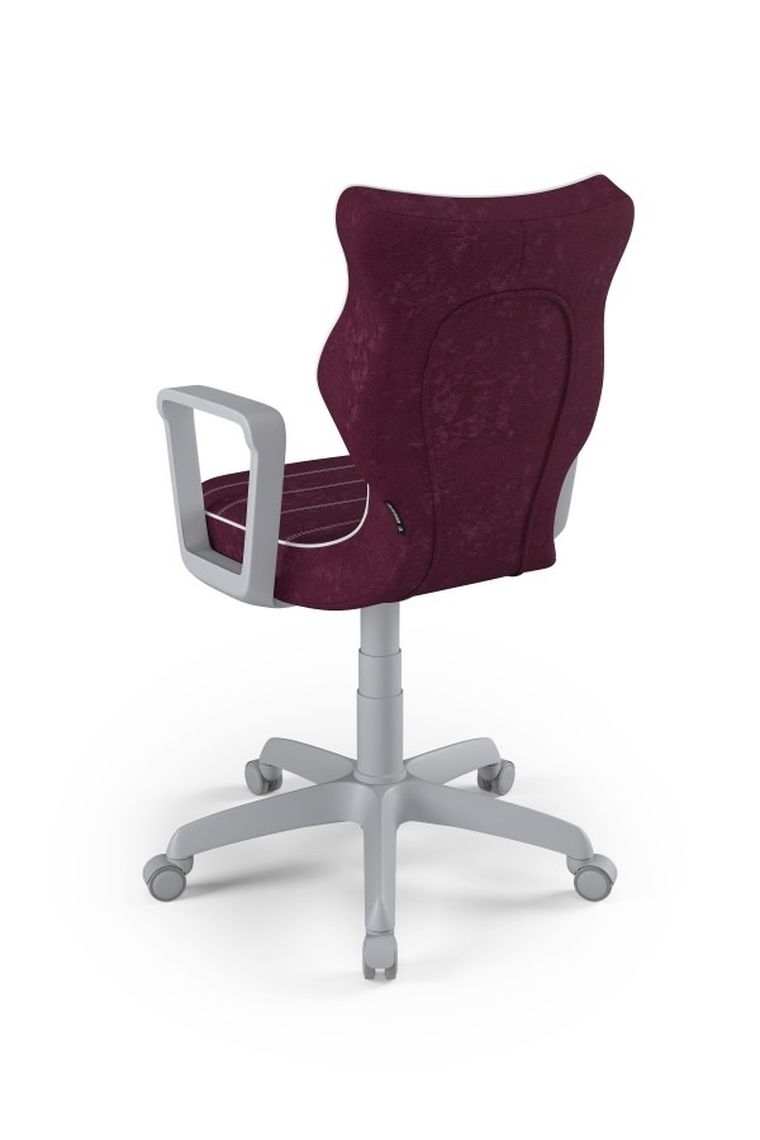 Entelo, Norm, krzesło biurowe z podłokietnikami, wzrost 159-188 cm, fioletowe