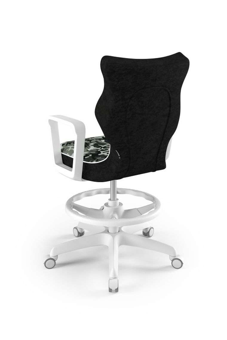 Entelo, Norm, krzesło biurowe z podnóżkiem i podłokietnikami, wzrost 159-188 cm, moro