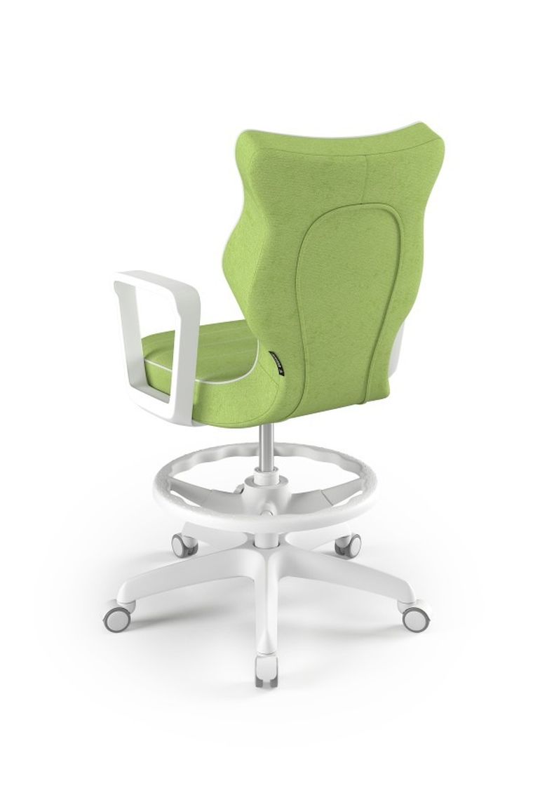 Entelo, Norm, krzesło biurowe z podnóżkiem i podłokietnikami, wzrost 159-188 cm, zielone