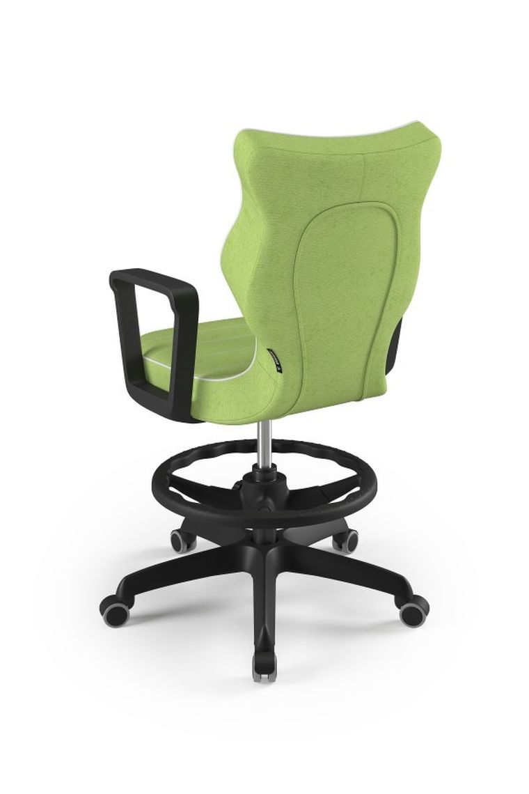 Entelo, Norm, krzesło biurowe z podnóżkiem i podłokietnikami, wzrost 159-188 cm, zielone