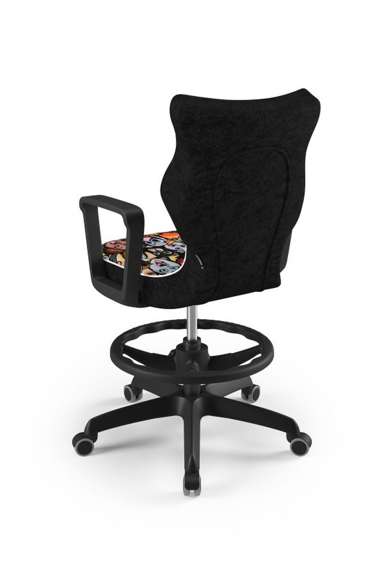 Entelo, Norm, krzesło biurowe z podnóżkiem i podłokietnikami, wzrost 159-188 cm, zwierzaki