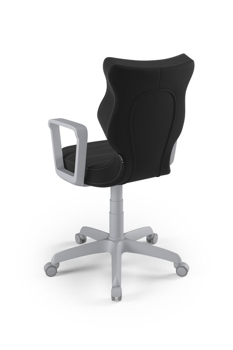 Entelo, Norm, krzesło młodzieżowe z podłokietnikami, wzrost 146-176,5 cm, antracytowe