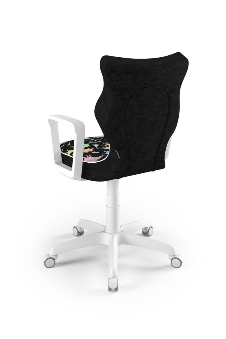 Entelo, Norm, krzesło młodzieżowe z podłokietnikami, wzrost 146-176,5 cm, dinozaury