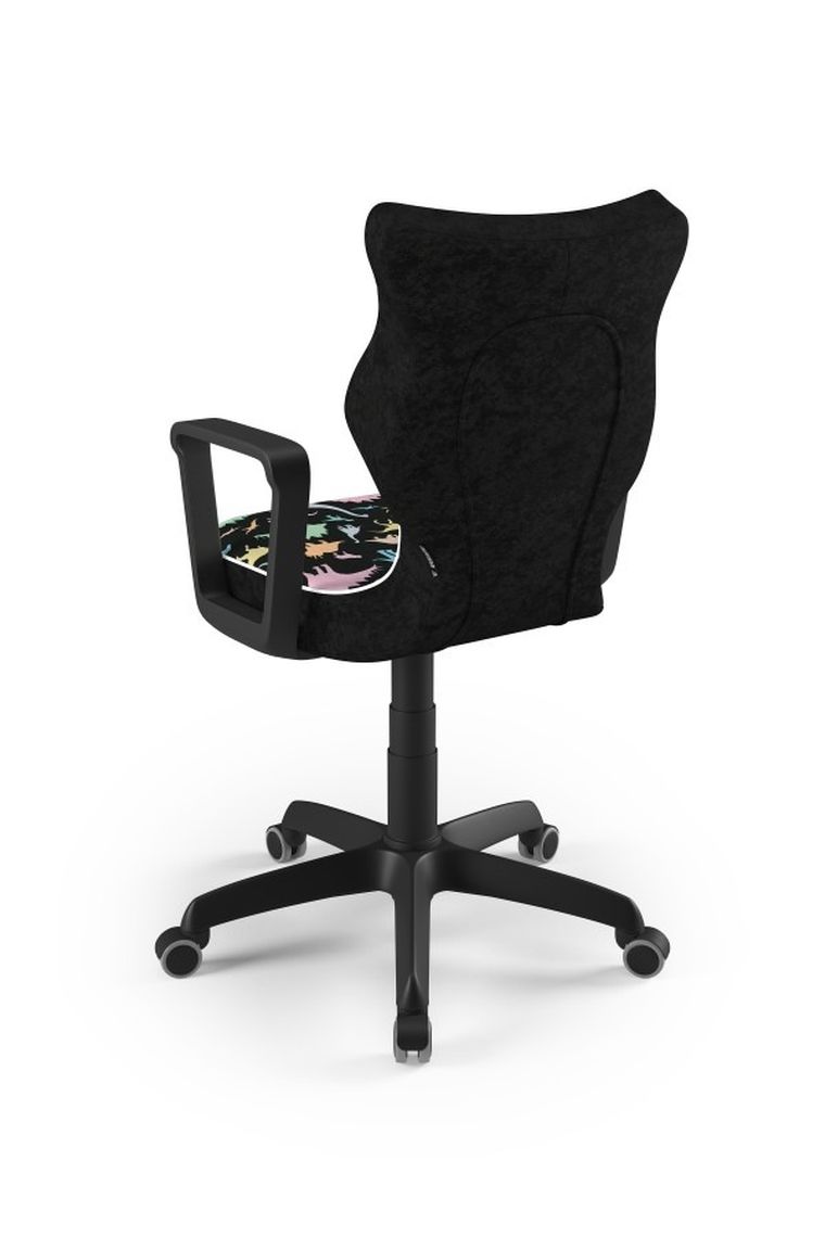 Entelo, Norm, krzesło młodzieżowe z podłokietnikami, wzrost 146-176,5 cm, dinozaury