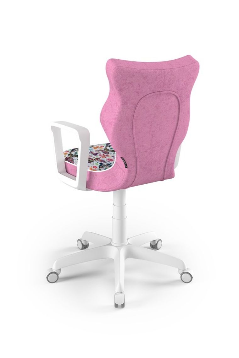 Entelo, Norm, krzesło młodzieżowe z podłokietnikami, wzrost 146-176,5 cm, motylki