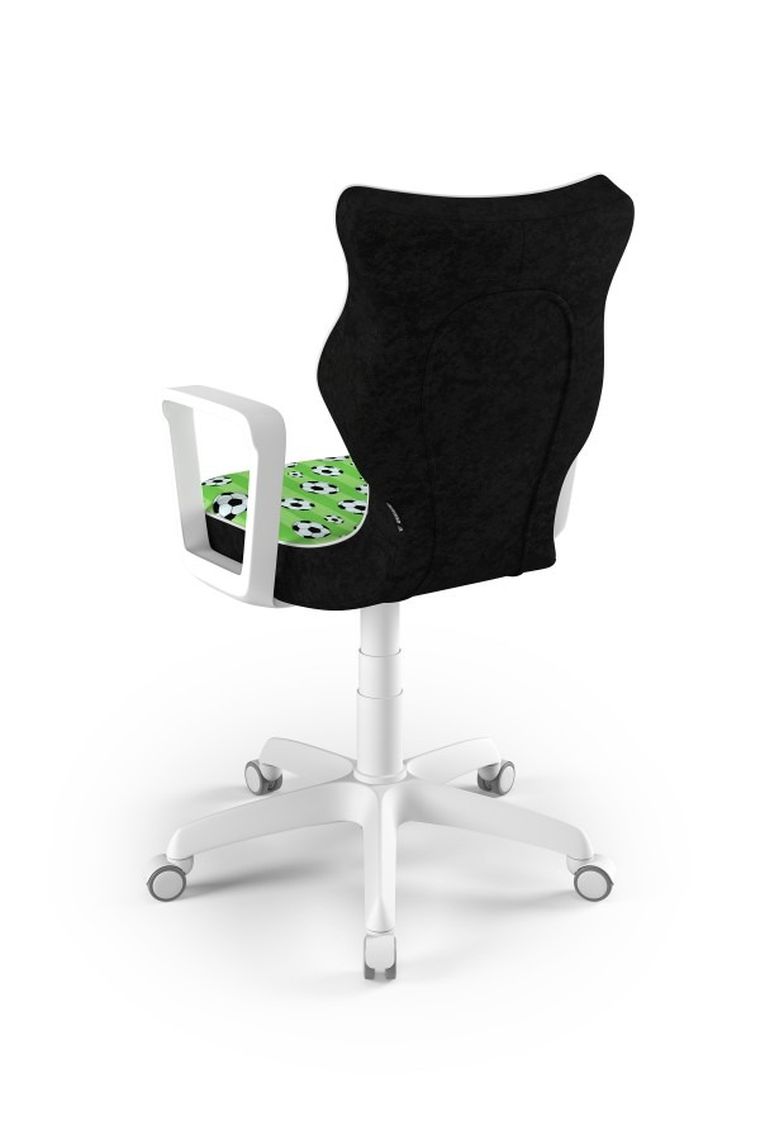 Entelo, Norm, krzesło młodzieżowe z podłokietnikami, wzrost 146-176,5 cm, piłki