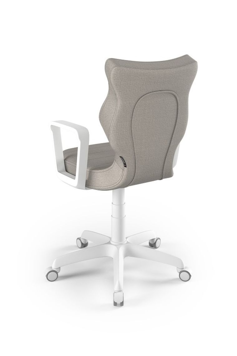 Entelo, Norm, krzesło młodzieżowe z podłokietnikami, wzrost 146-176,5 cm, szare