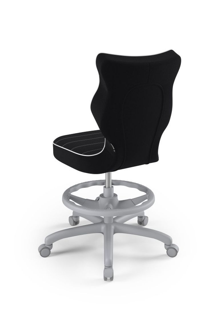 Entelo, Petit, krzesło biurowe z podnóżkiem, wzrost 159-188 cm, czarne