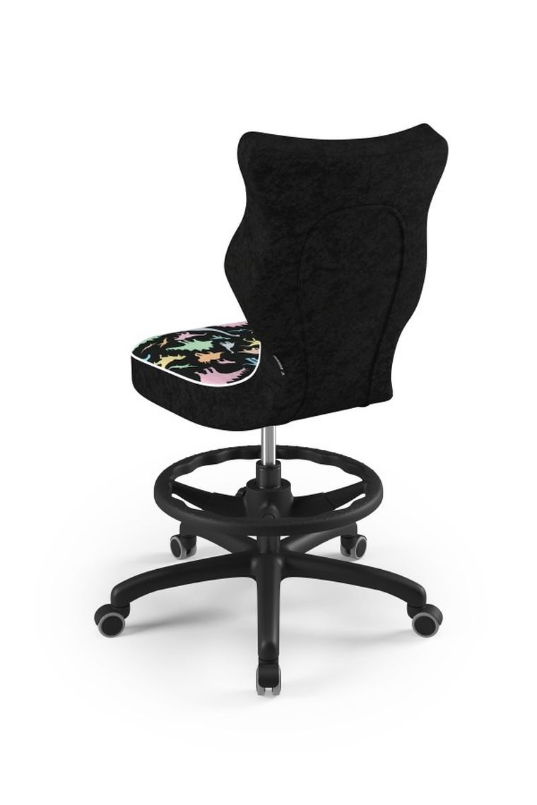 Entelo, Petit, krzesło biurowe z podnóżkiem, wzrost 159-188 cm, dinozaury