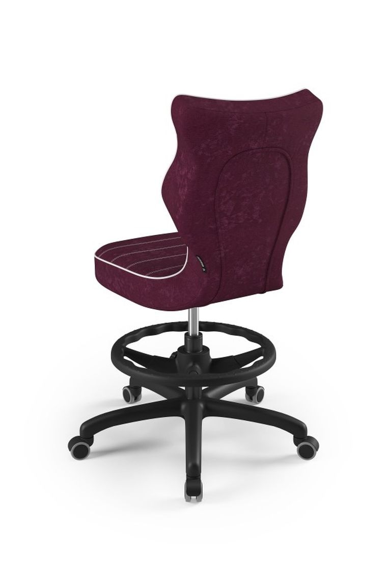 Entelo, Petit, krzesło biurowe z podnóżkiem, wzrost 159-188 cm, fioletowe