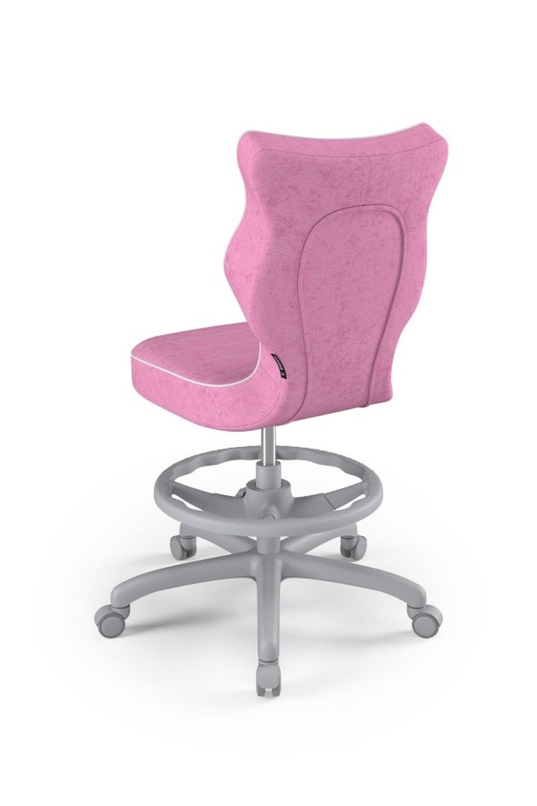 Entelo, Petit, krzesło biurowe z podnóżkiem, wzrost 159-188 cm, różowe