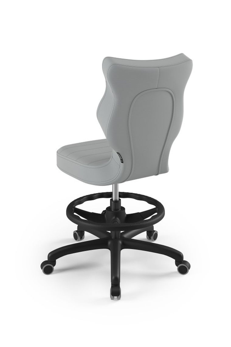 Entelo, Petit, krzesło biurowe z podnóżkiem, wzrost 159-188 cm, szare