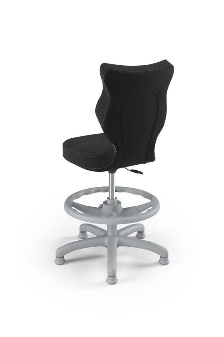 Entelo, Petit, krzesło dziecięce z podnóżkiem, wzrost 119-142 cm, antracytowe