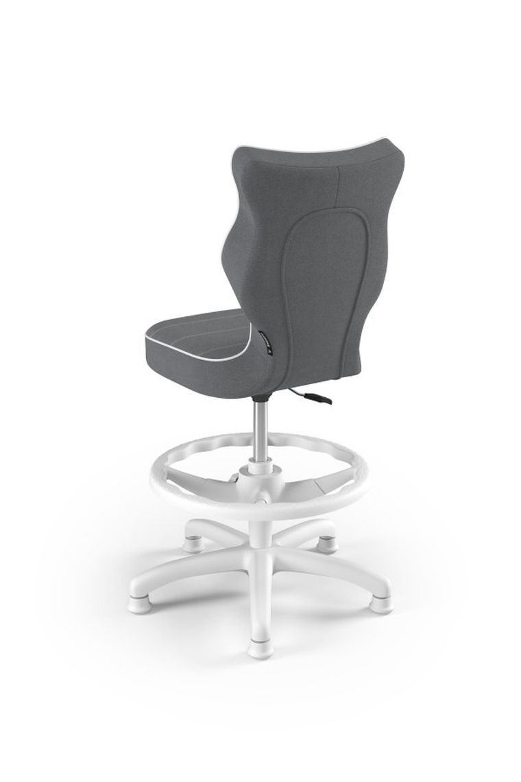 Entelo, Petit, krzesło dziecięce z podnóżkiem, wzrost 119-142 cm, ciemno szare