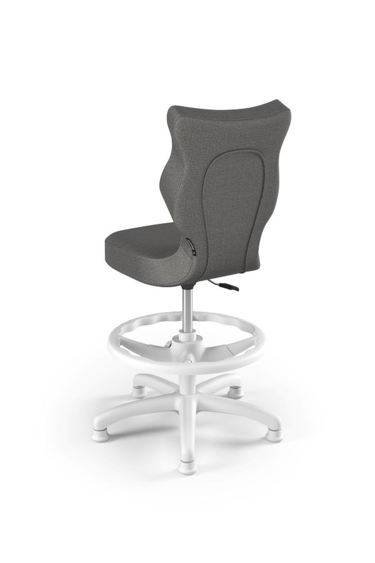 Entelo, Petit, krzesło dziecięce z podnóżkiem, wzrost 119-142 cm, ciemno szare