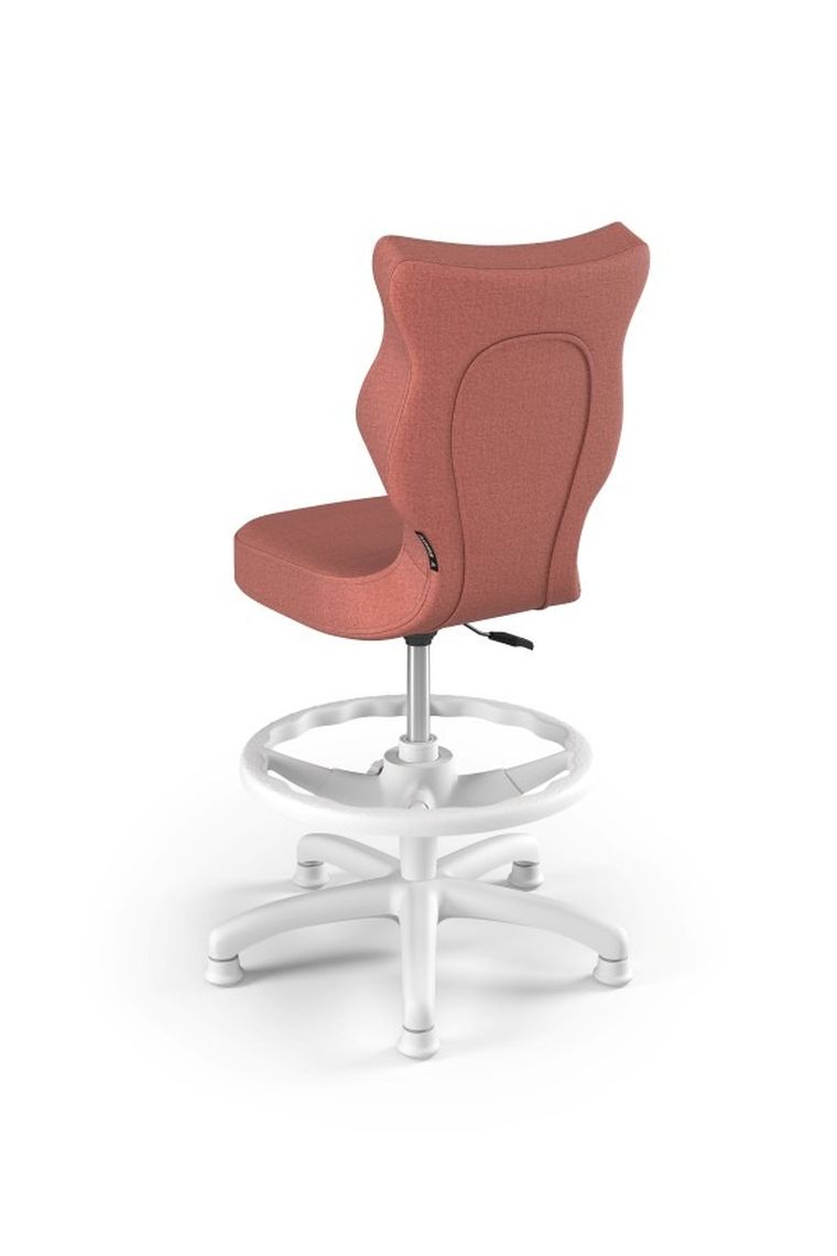 Entelo, Petit, krzesło dziecięce z podnóżkiem, wzrost 119-142 cm, różowe