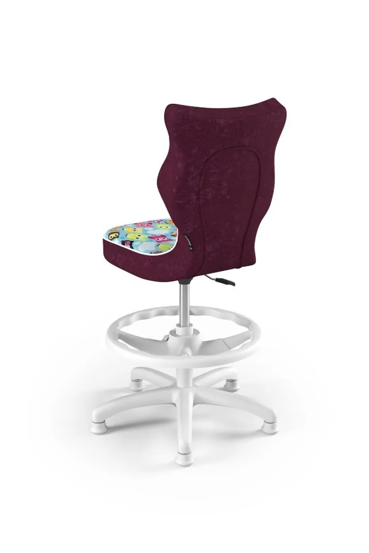 Entelo, Petit, krzesło dziecięce z podnóżkiem, wzrost 119-142 cm, sowy