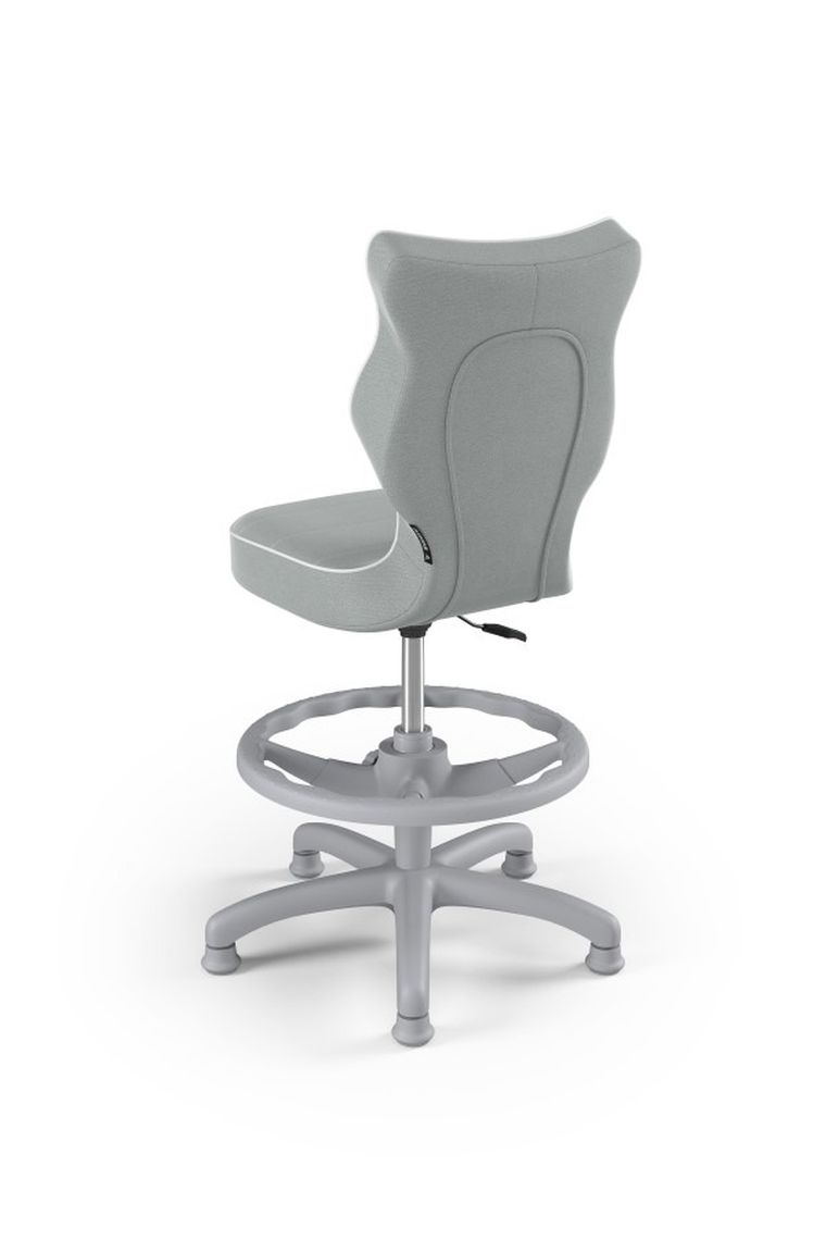 Entelo, Petit, krzesło dziecięce z podnóżkiem, wzrost 119-142 cm, szare