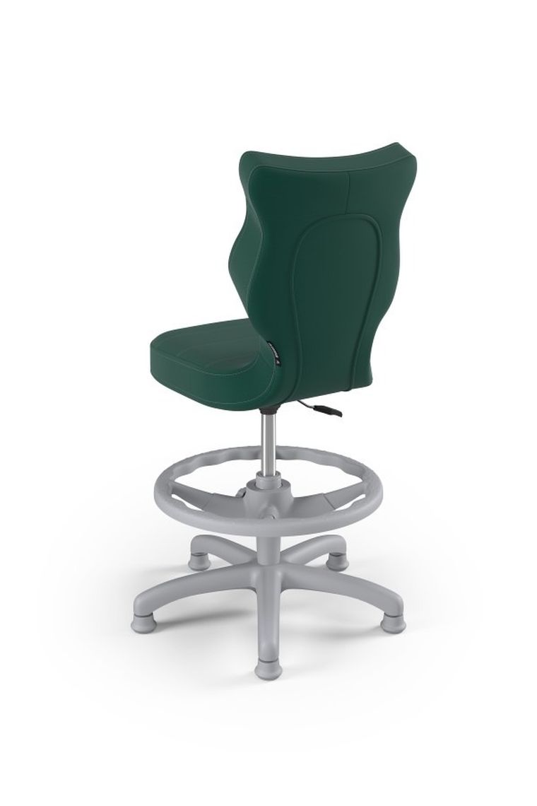 Entelo, Petit, krzesło dziecięce z podnóżkiem, wzrost 119-142 cm, zielone