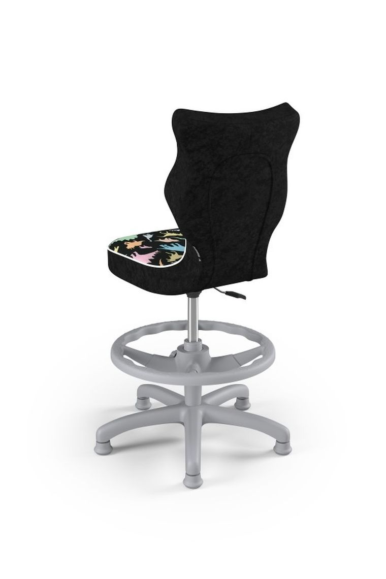 Entelo, Petit, krzesło dziecięce z podnóżkiem, wzrost 133-159 cm, dinozaury