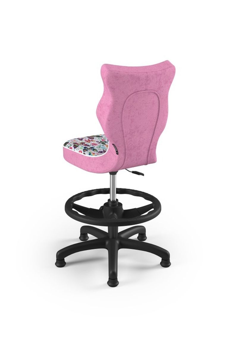 Entelo, Petit, krzesło dziecięce z podnóżkiem, wzrost 133-159 cm, motylki
