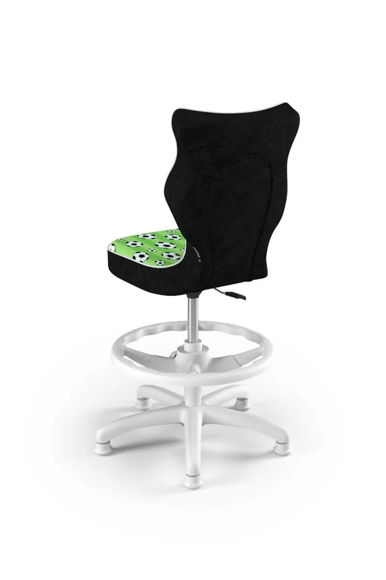 Entelo, Petit, krzesło dziecięce z podnóżkiem, wzrost 133-159 cm, piłki