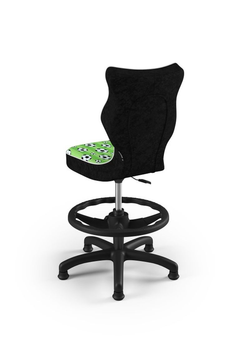 Entelo, Petit, krzesło dziecięce z podnóżkiem, wzrost 133-159 cm, piłki