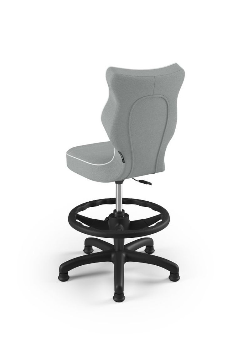 Entelo, Petit, krzesło dziecięce z podnóżkiem, wzrost 133-159 cm, szare