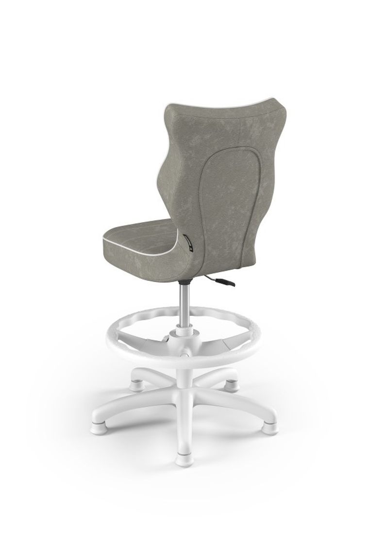 Entelo, Petit, krzesło dziecięce z podnóżkiem, wzrost 133-159 cm, szare