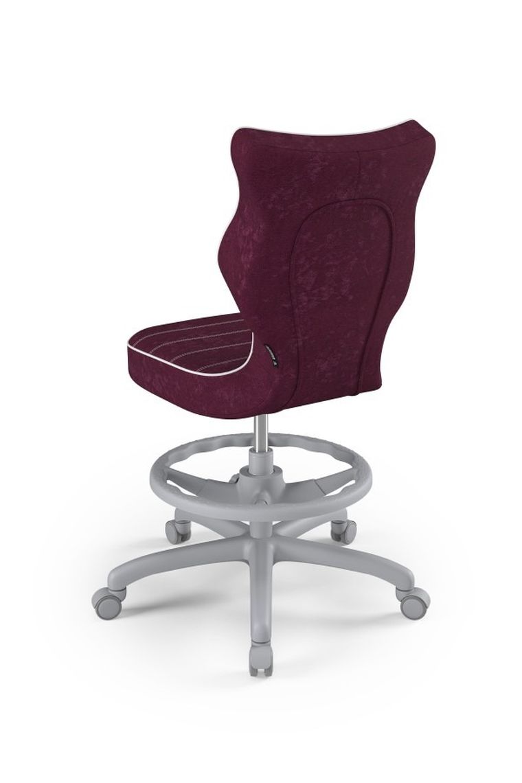 Entelo, Petit, krzesło młodzieżowe z podnóżkiem, wzrost 146-176,5 cm, fioletowe