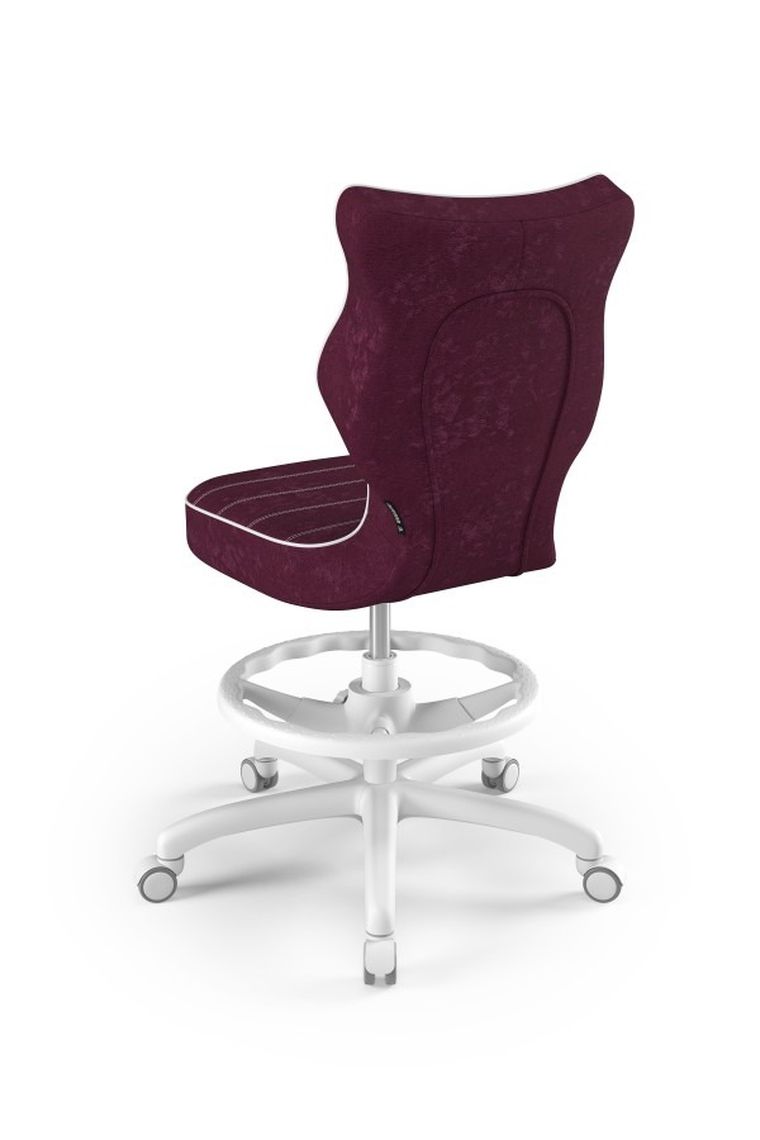 Entelo, Petit, krzesło młodzieżowe z podnóżkiem, wzrost 146-176,5 cm, fioletowe