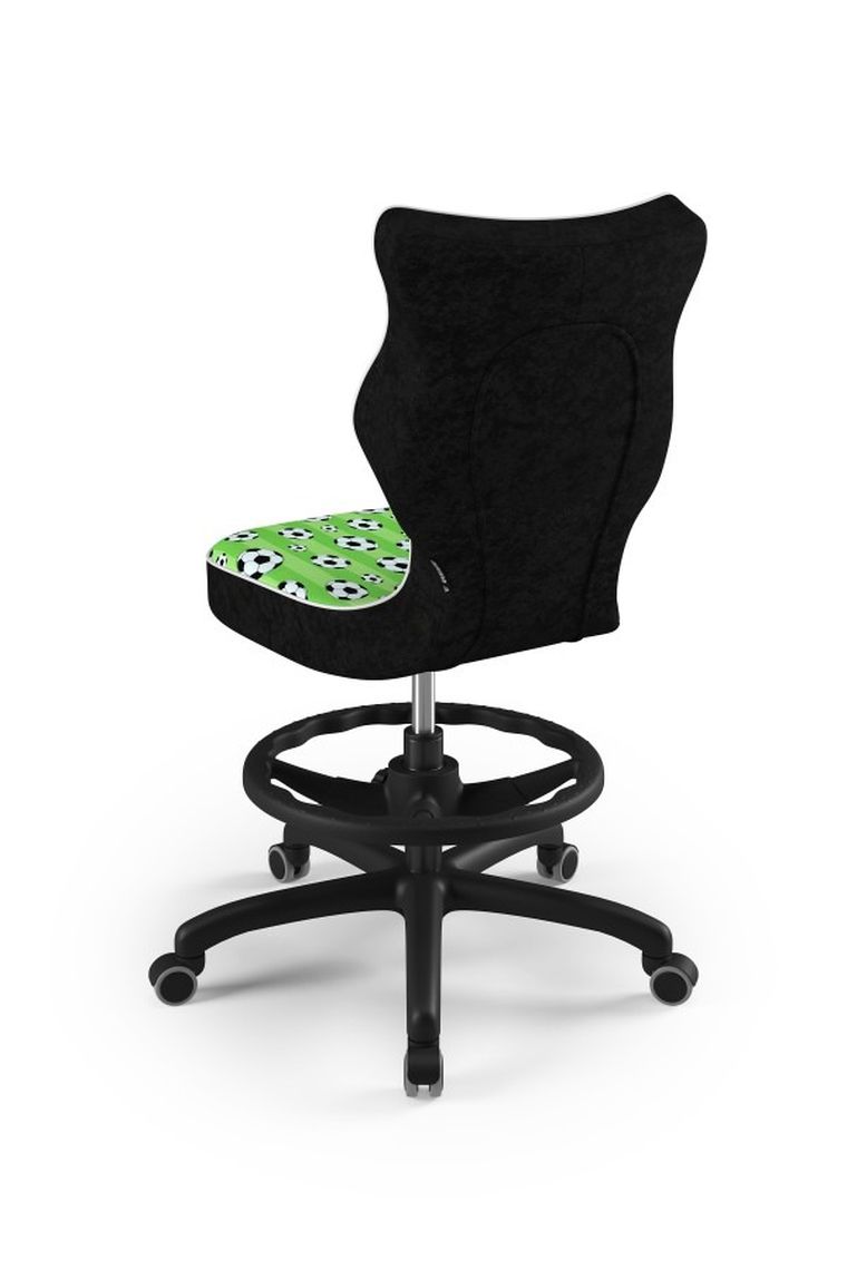 Entelo, Petit, krzesło młodzieżowe z podnóżkiem, wzrost 146-176,5 cm, piłki