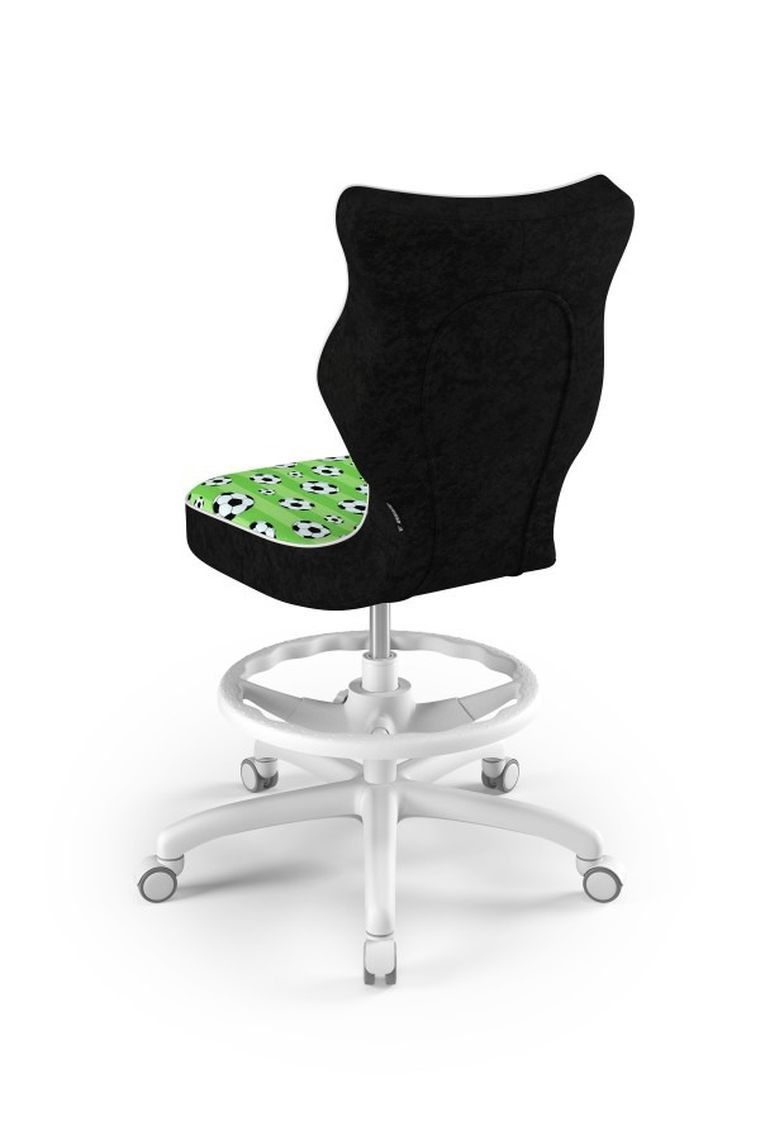 Entelo, Petit, krzesło młodzieżowe z podnóżkiem, wzrost 146-176,5 cm, piłki