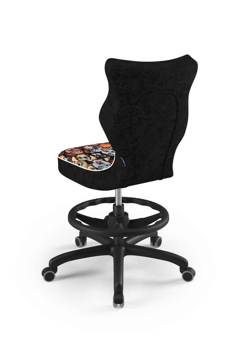 Entelo, Petit, krzesło młodzieżowe z podnóżkiem, wzrost 146-176,5 cm, ziwierzaki