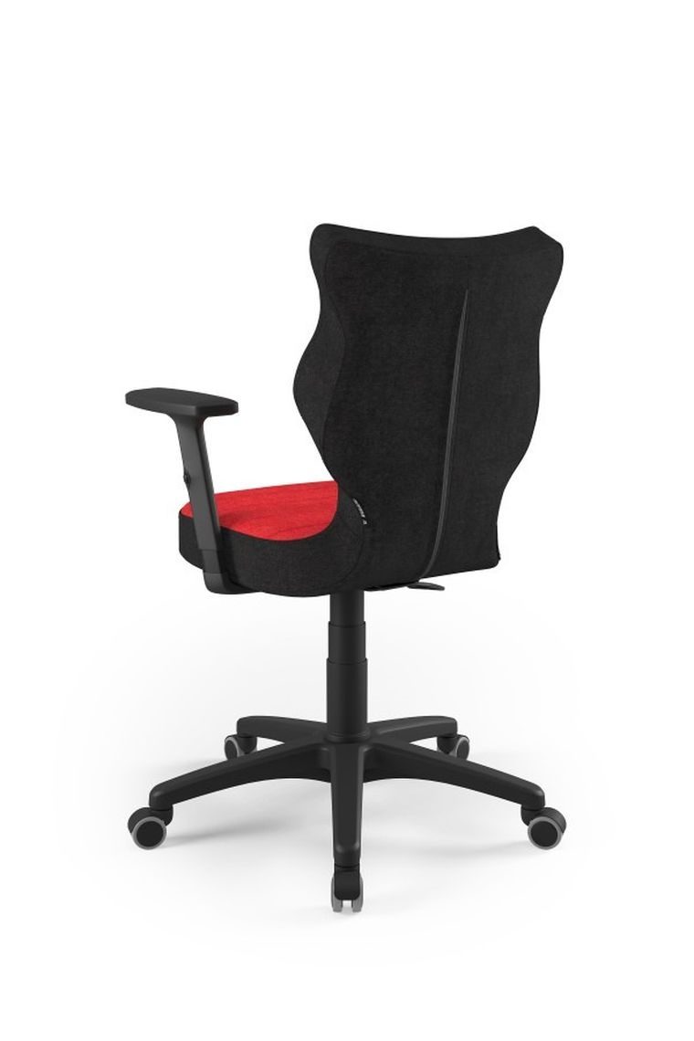 Entelo, Uni, krzesło biurowe z podłokietnikami, wzrost 159-188 cm, czerwone