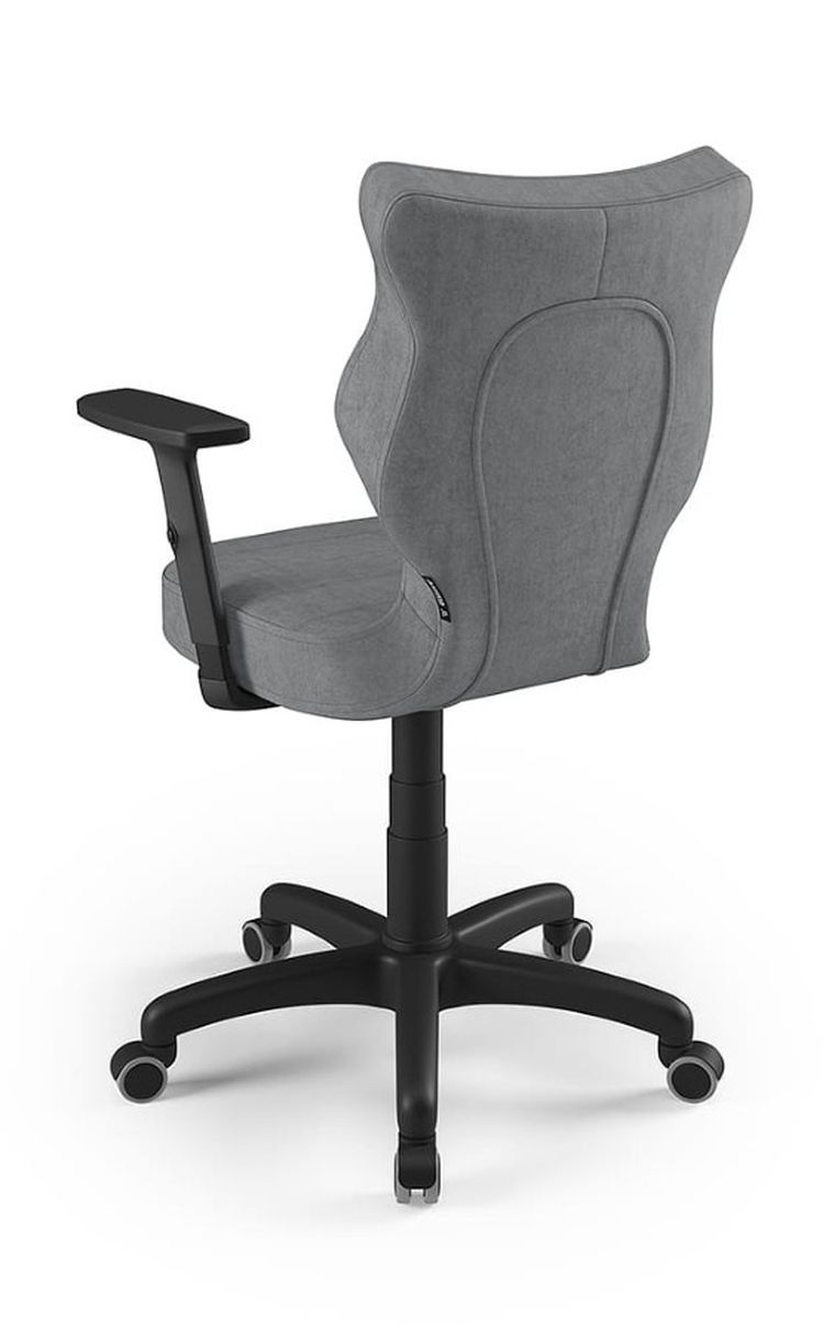 Entelo, Uni, krzesło biurowe z podłokietnikami, wzrost 159-188 cm, szare