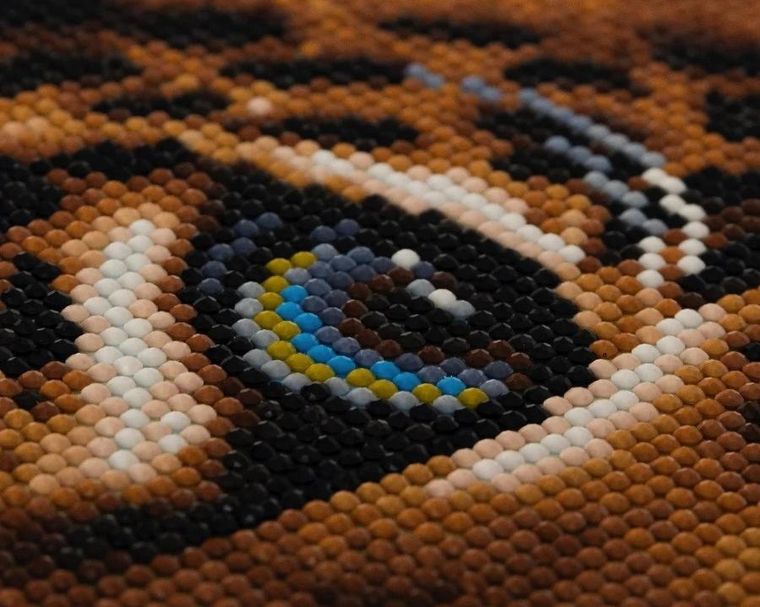 Epee, Crystal Art, obraz na płótnie z mozaiką diamentową, Lampart, 30-30 cm