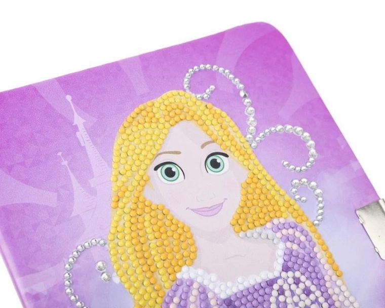 Epee, Księżniczki Disneya, Crystal Art, sekretny pamiętnik z mozaiką diamentową, Roszpunka