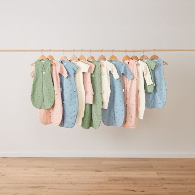 ergoPouch, Daisies, śpiworek jersey z rękawami, 8-24m, TOG 1.0